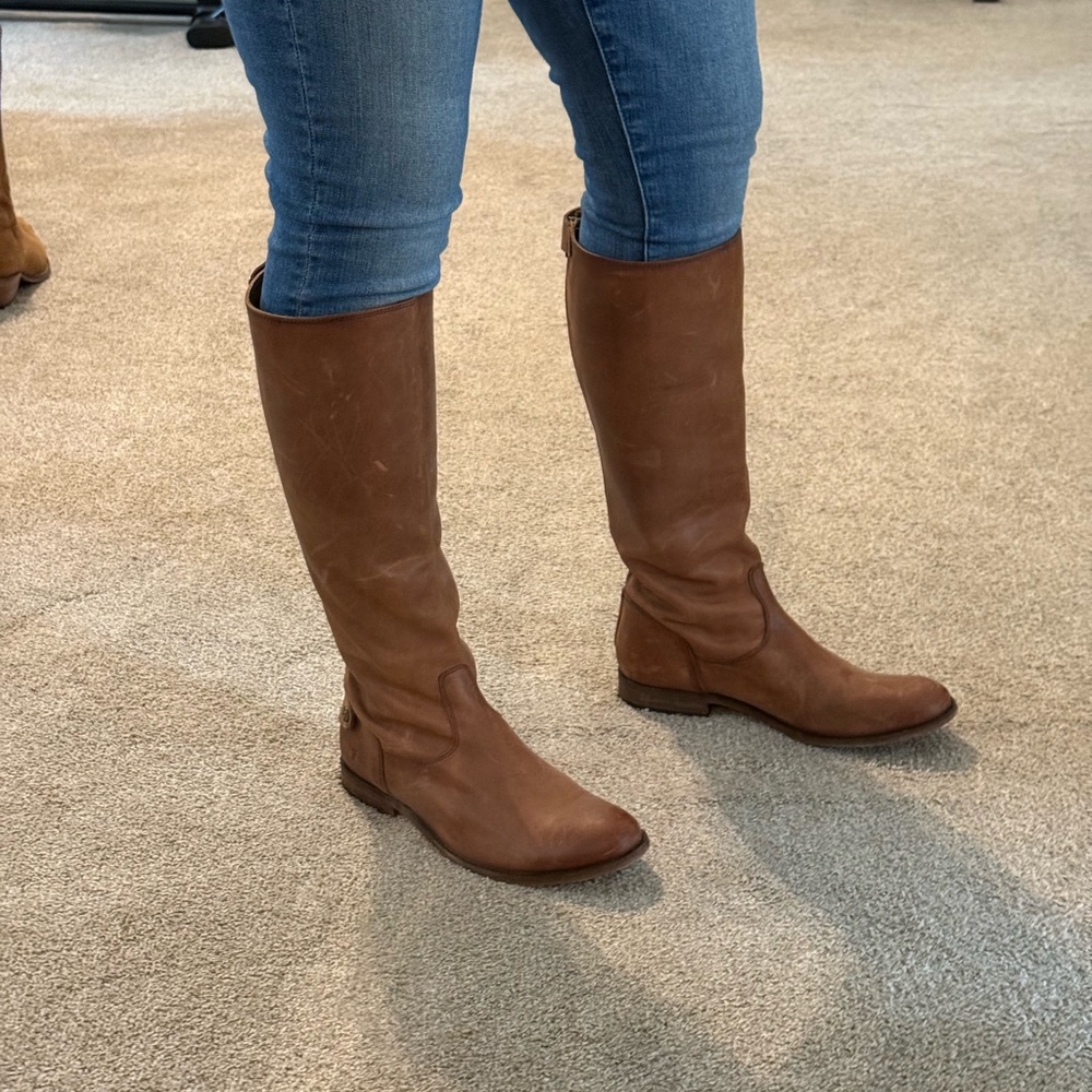 Frye Leather Knee-High riding Boots